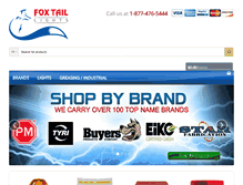 Tablet Screenshot of foxtaillights.com